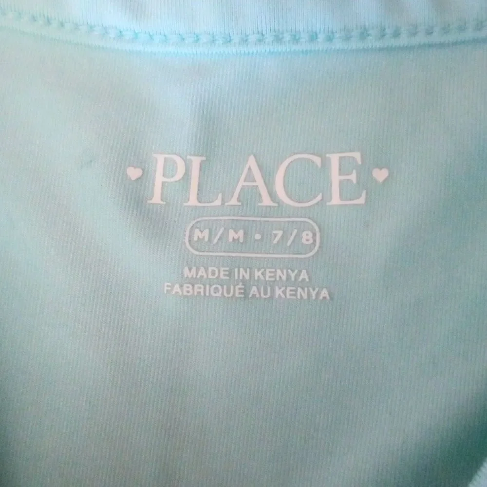 Children's Place Blue Knotted Tie Tank Top sz M 7/8 Girls